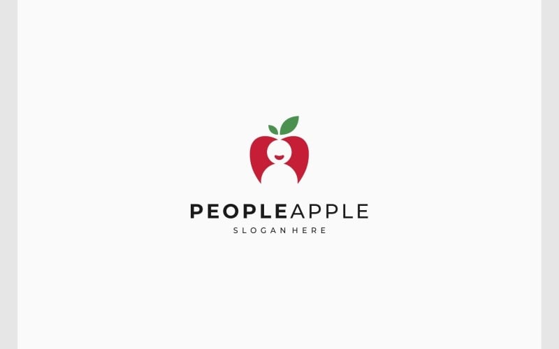 Apple Fruit Happy People logó