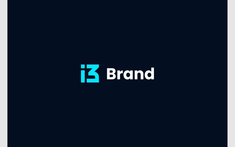 Lettre I3 3I Initiales Logo Simple