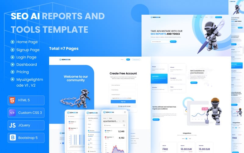 SEOAI: plantilla de análisis de datos web SEO impulsada por IA