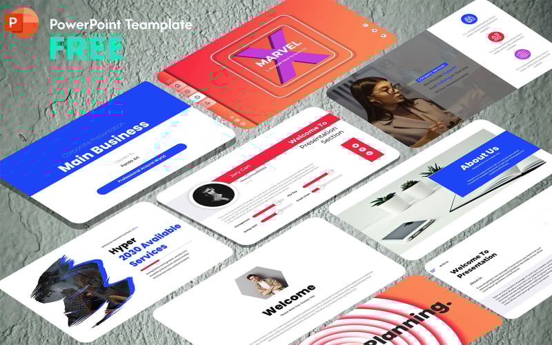 Modèle de présentation PowerPoint de plan principal gratuit