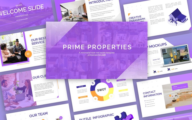 Modelo de apresentação de propriedades principais
