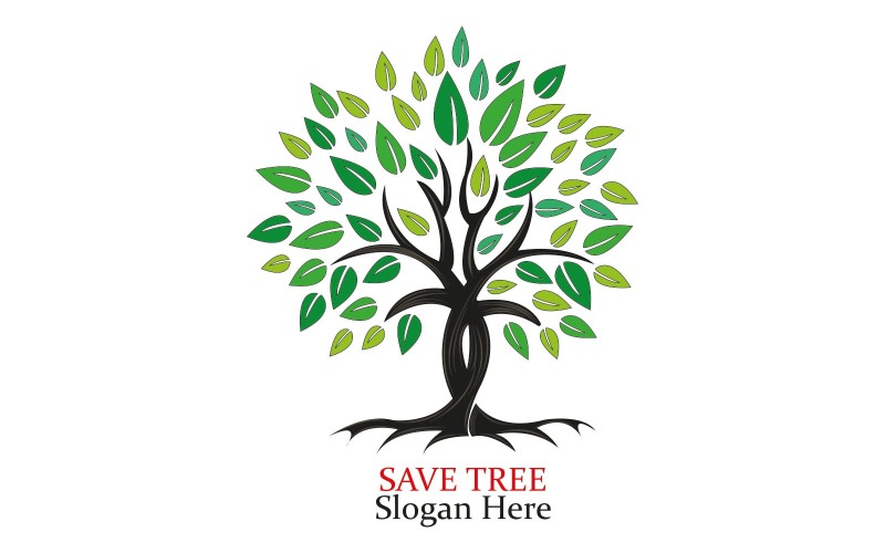 Накладка логотипу дерева, фірмовий стиль, створення логотипу