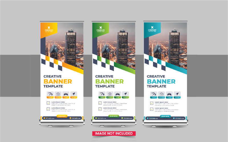 Bannière enroulable ou bannière enroulable pour publicité d'entreprise