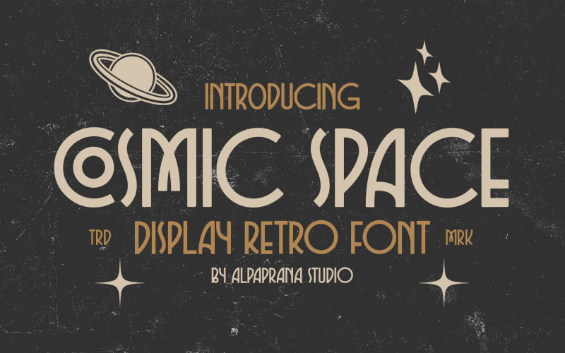 Espaço Cósmico - Fonte Retro
