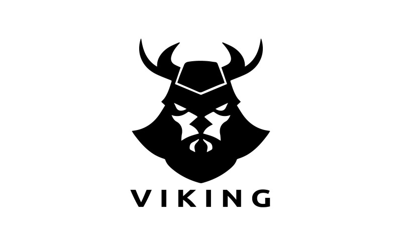 Шаблон дизайна логотипа викинга V14