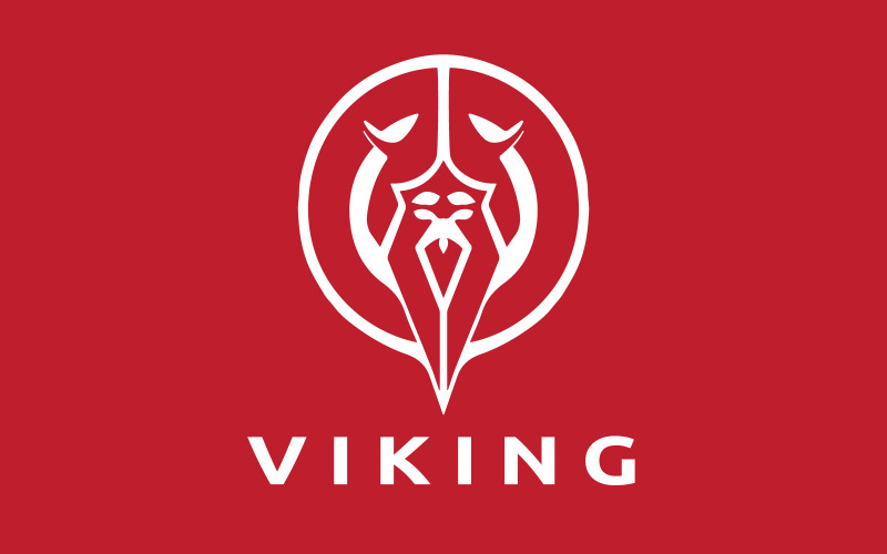 Szablon projektu logo Wikingów