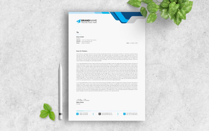 Brevpappersdesign, kreativt brevpapper, modernt brevpapper, snyggt brevpapper