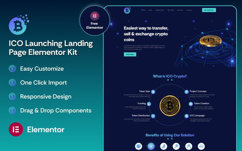 ICO Başlatma Açılış Sayfası