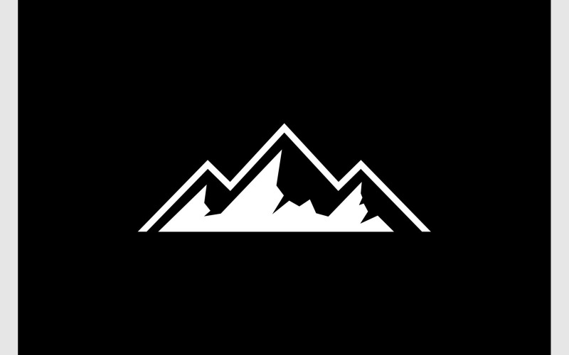 Bergtop Heuvellandschap Logo