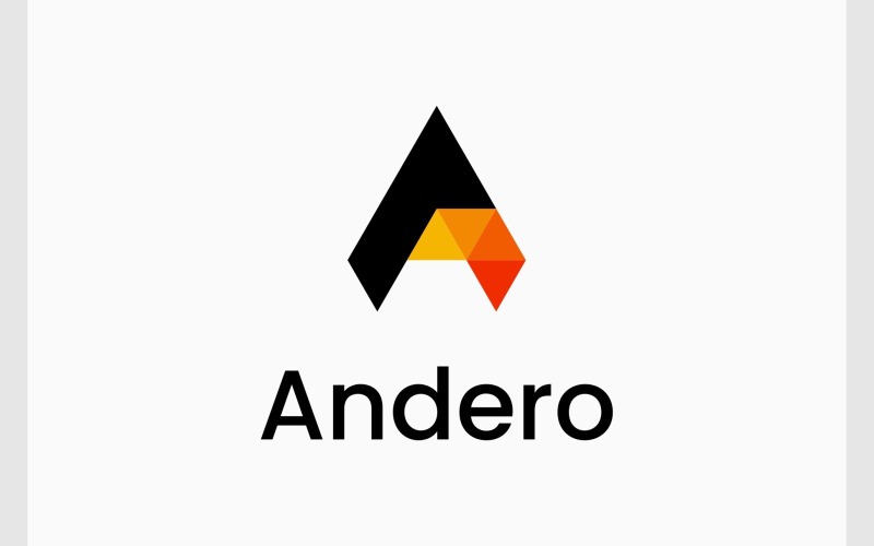 Letra A Flecha Arriba Logotipo Derecha