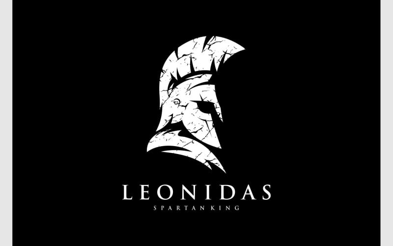 Logotipo del centurión guerrero espartano