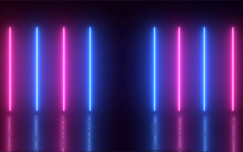 Conception de fond de lumière effet néon abstrait
