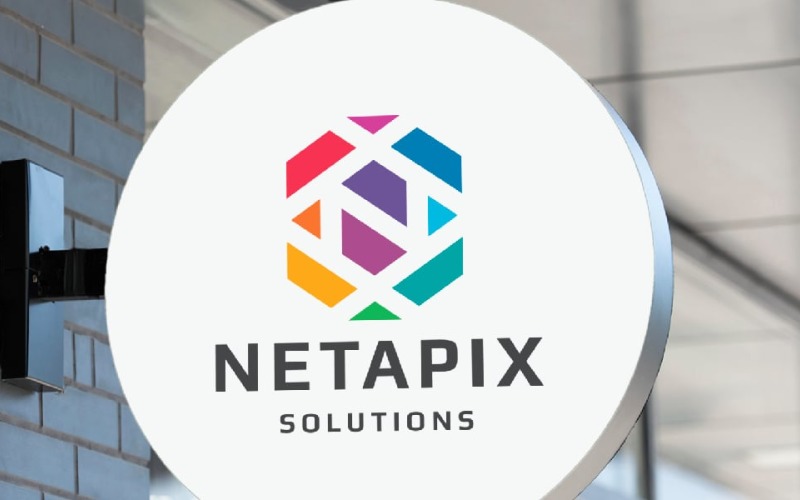 Netapix-Buchstabe N-Logo-Vorlage