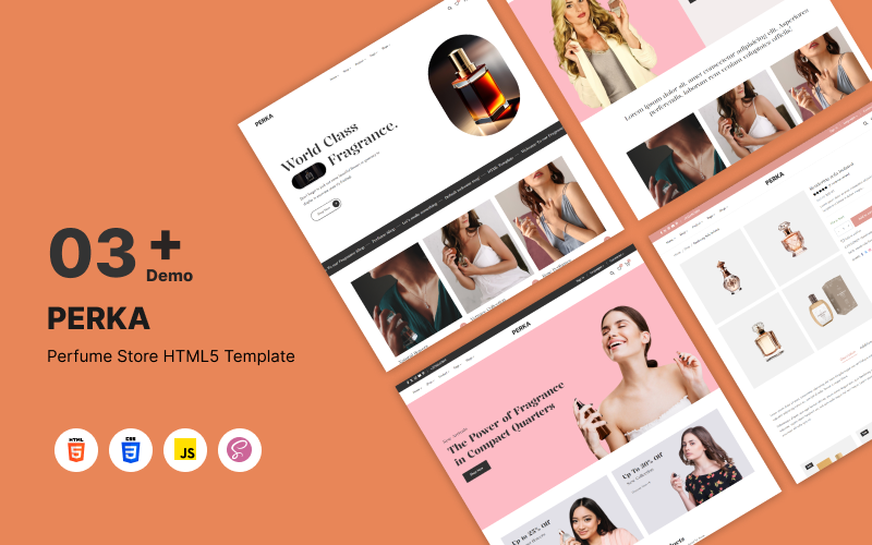 Perka – HTML5-шаблон магазину парфумів