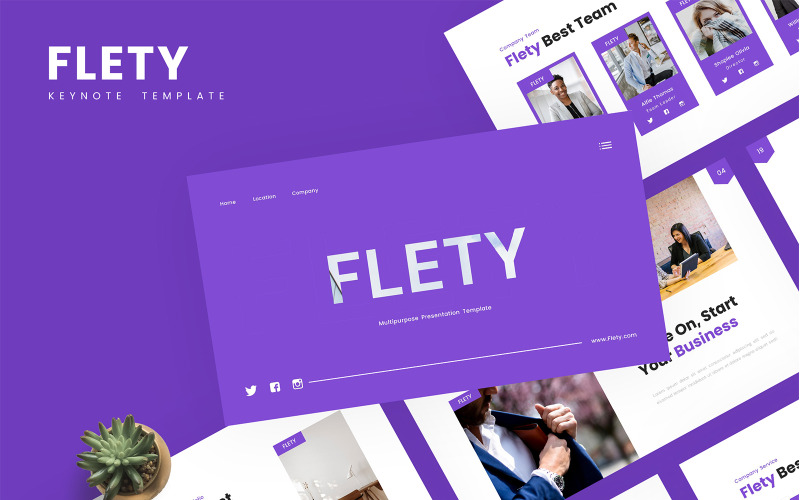Flety: modello di keynote multiuso