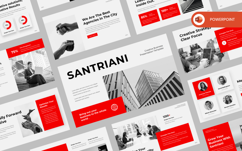 Satriani - Modèle PowerPoint d'entreprise créative