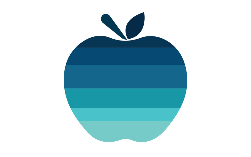 Шаблон логотипа со значком Apple Fruit, версия 44