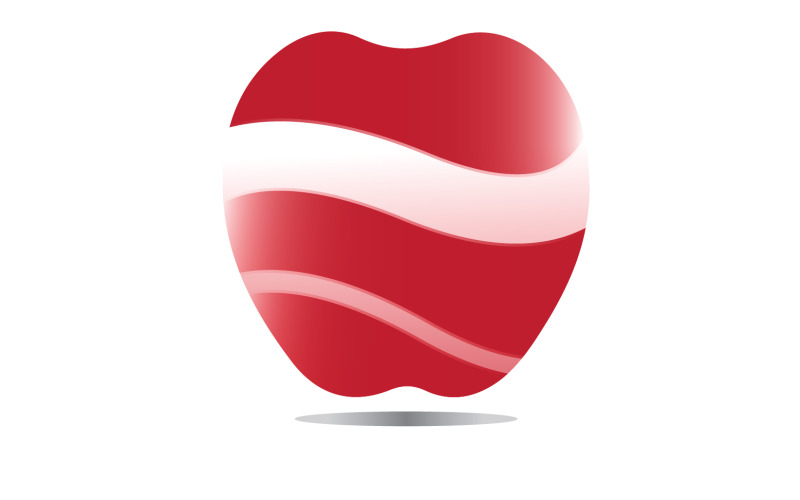 Шаблон логотипа значка Apple Fruit, версия 26