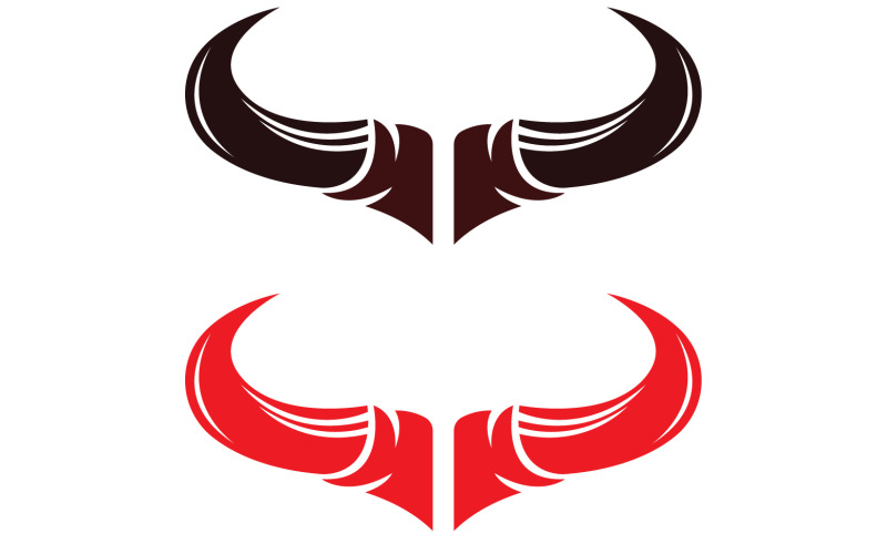 Stier en buffelkop koe dier mascotte logo ontwerp vector versie 8