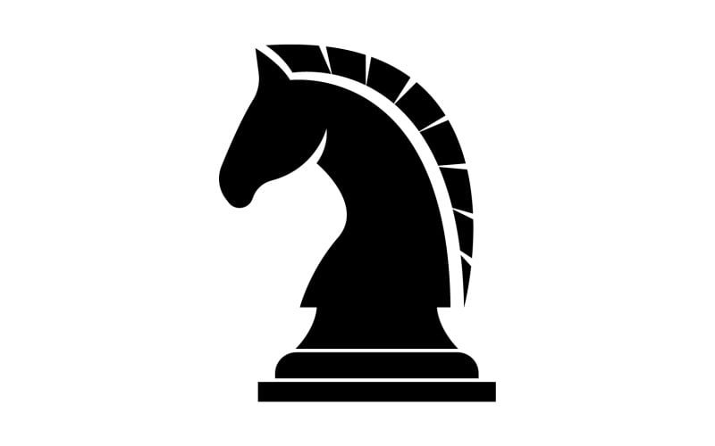 Jednoduché vektorové logo koně verze 2