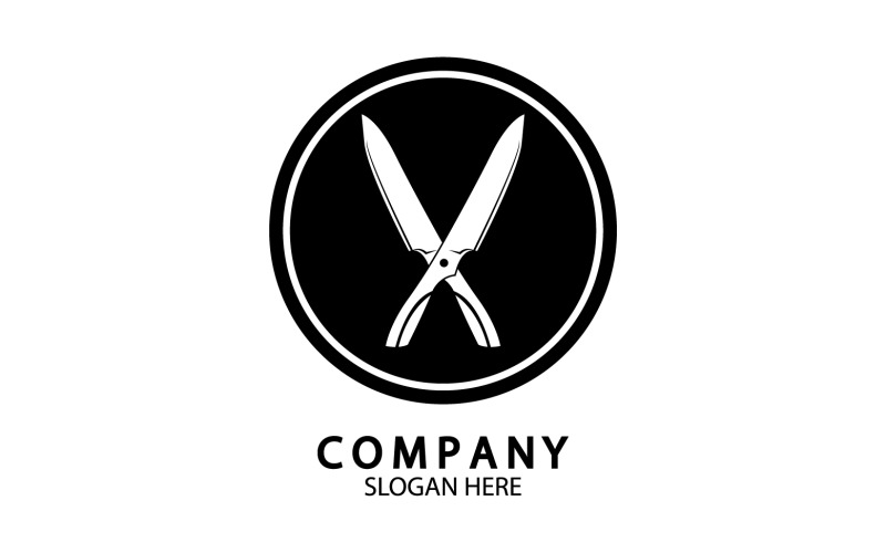 Kitchen knife symbol template logo vector version 43