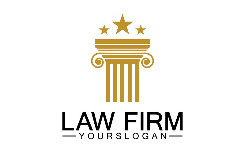 Law firm template logo simple version 4 - TemplateMonster