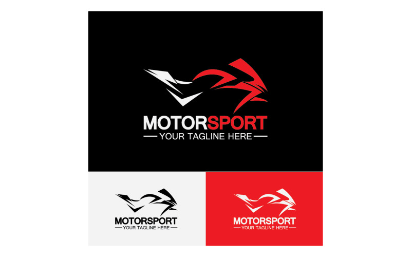 Szablon logo wektora sportów motorowych wersja 23