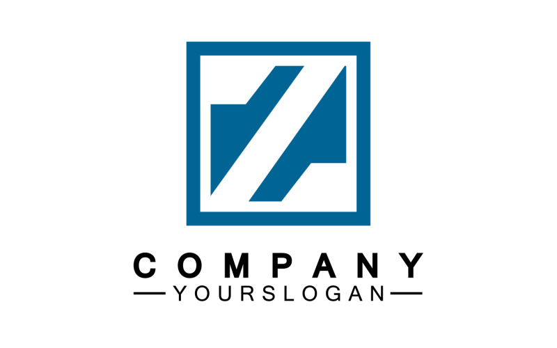 Modèle de logo de nom initial de lettre Z version 29