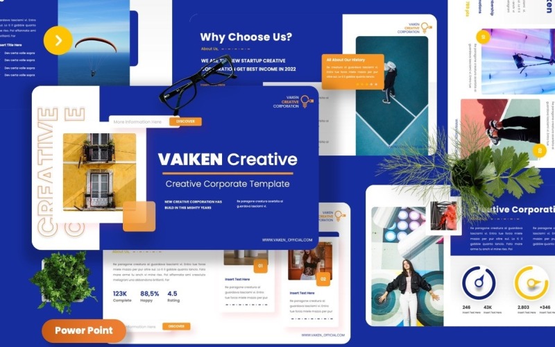 Vaiken - Creative Corporate Powerpoint-mall
