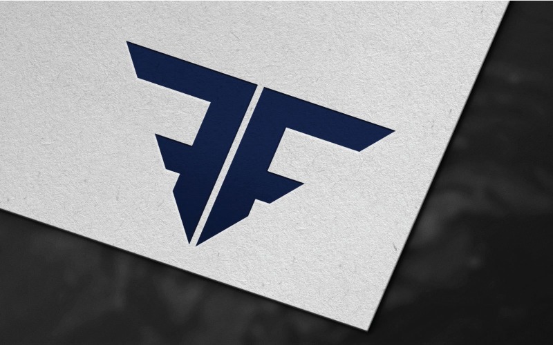 Креативный дизайн шаблона логотипа FF Letter