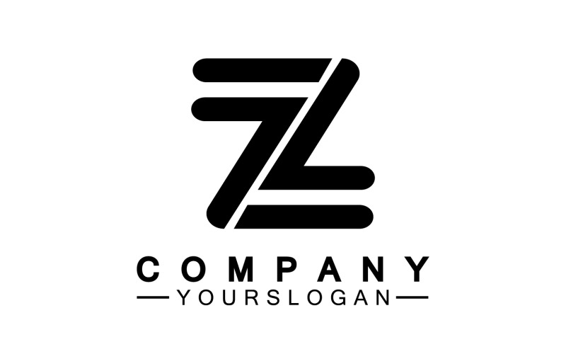 Літера Z початкова назва шаблону логотипу версія 35