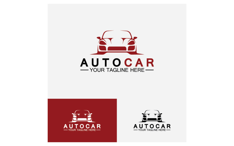 Дилер автомобілів, автомобільна промисловість, натхнення для дизайну логотипу autocar. v15