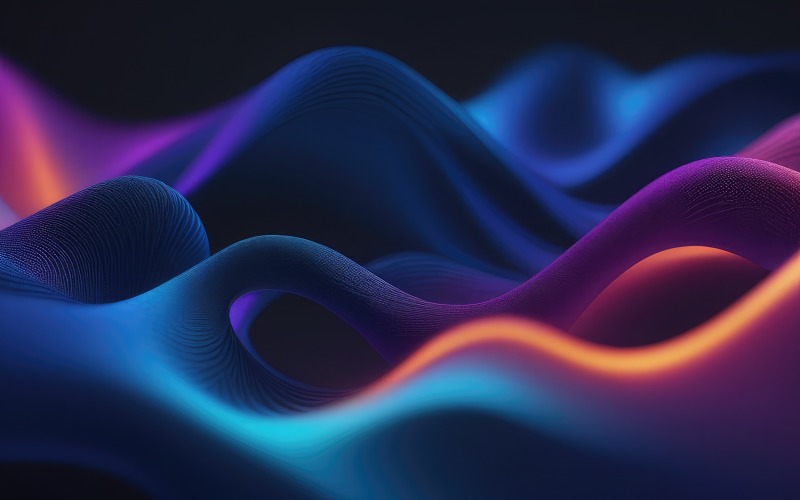 Diseño de fondo de onda de tecnología abstracta premium