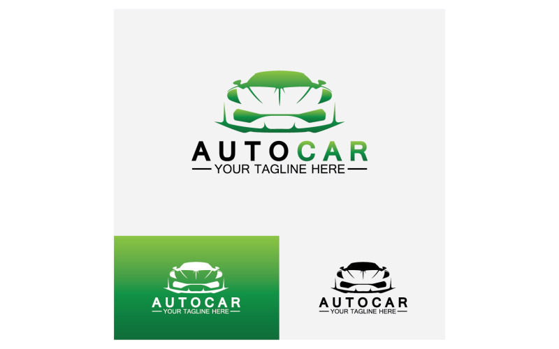 Otomobil satıcısı, otomotiv, otomobil logosu tasarımı ilhamı. v1
