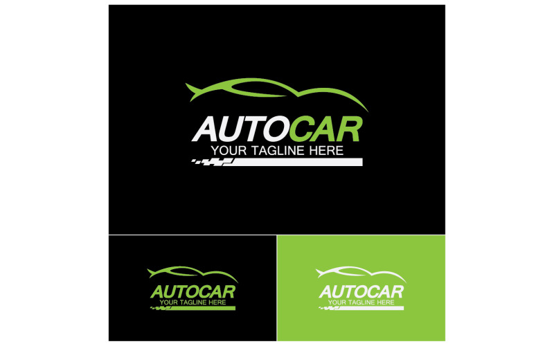 Inspiración en el diseño del logotipo del concesionario de automóviles, automoción y autocar. v58