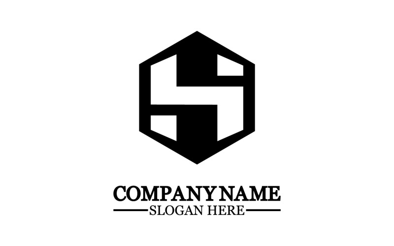 Letter H logo pictogram sjabloon ontwerpelementen v19