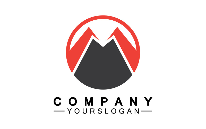 Letter M logo design or corporate identity v9