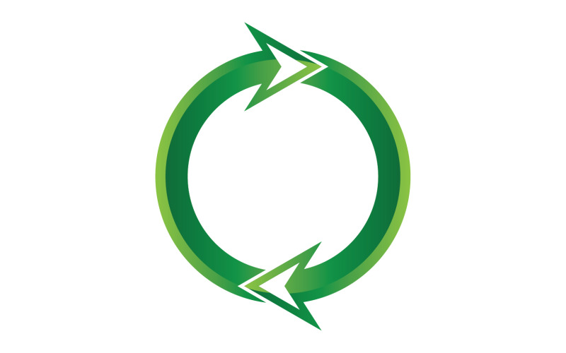 Återvinn symbol isolerad på en vit bakgrund v2