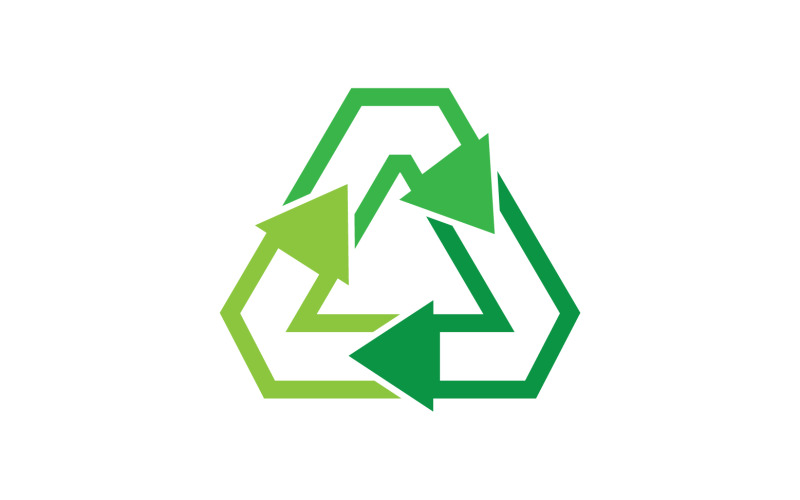 Recycle Symbol elszigetelt fehér alapon v27