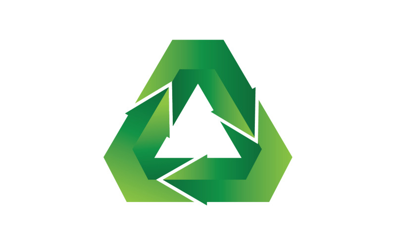 Recycle Symbol isolated on a white background v24