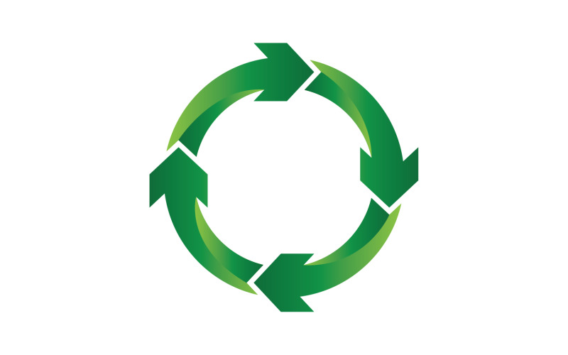 Recycle Symbol isolated on a white background v8