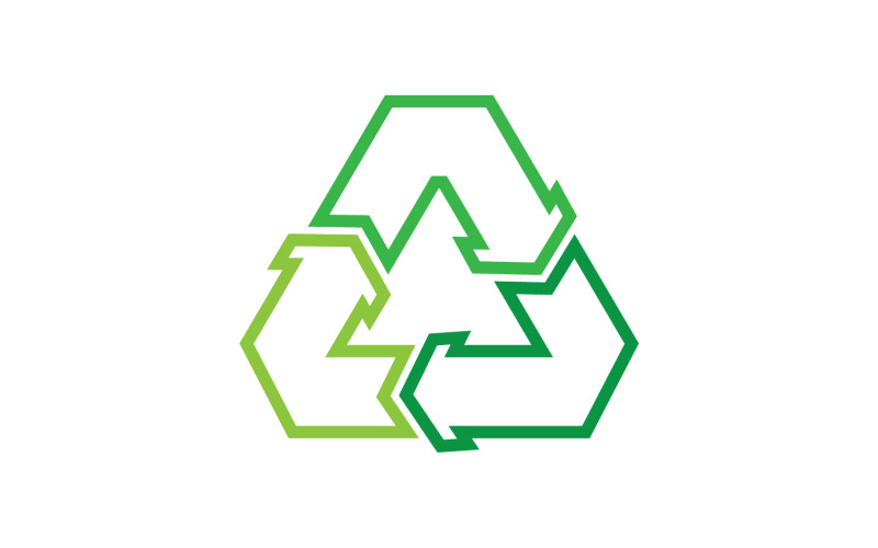 Recyklovat Symbol izolovaných na bílém pozadí v25