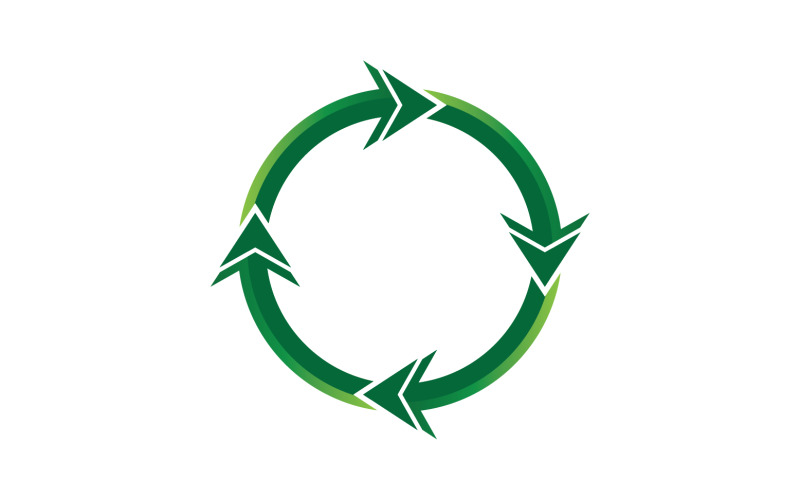 Símbolo de reciclagem isolado em um fundo branco v7