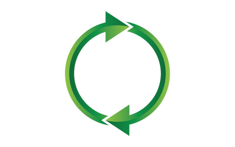 Symbole de recyclage isolé sur fond blanc v14