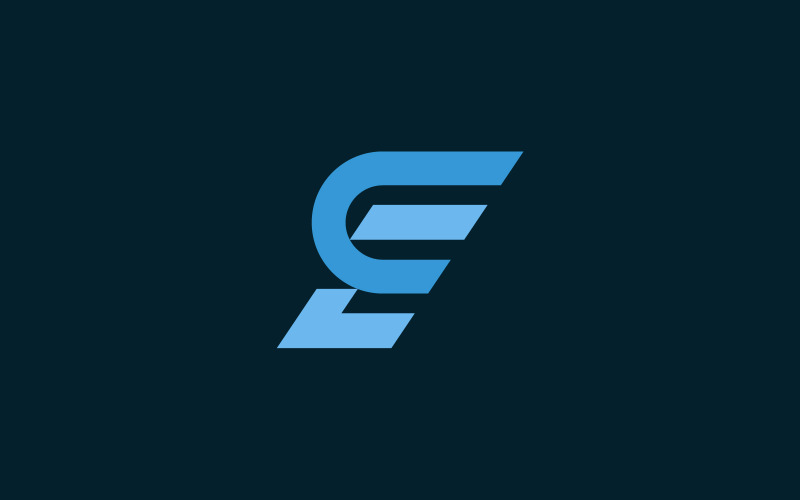 CE letter merk logo ontwerpsjabloon