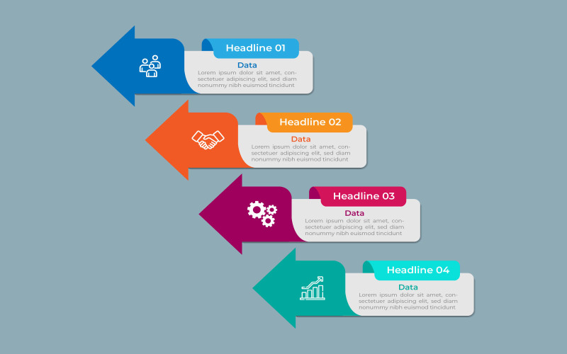 Design de infográfico de estilo quadrado vetorial eps.