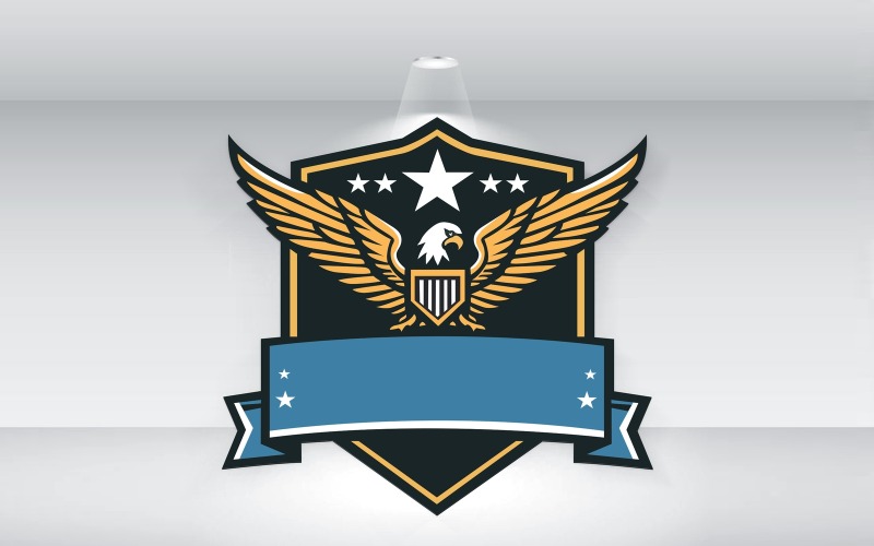 Leger Eagle Logo sjabloon Vector