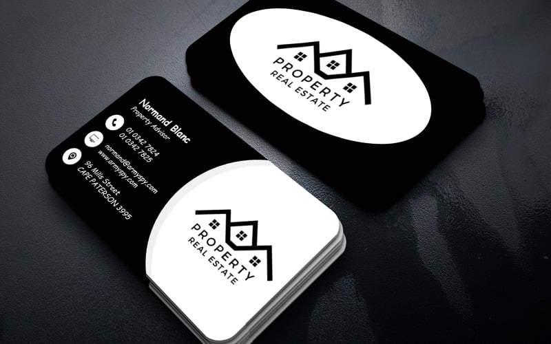 Business Card for Real Estate Consultant