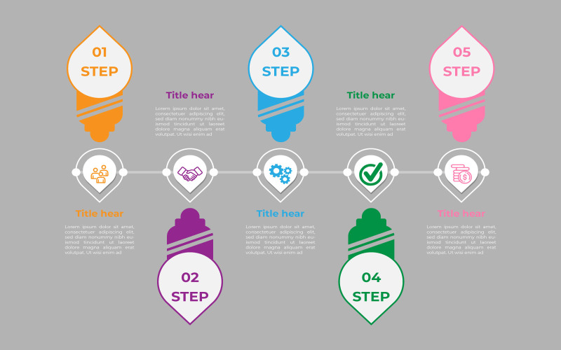 Design de modelo de dados de informações de vetor de estilo círculo eps.