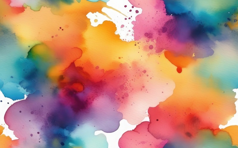 Fond de taches aquarelles colorées abstraites 14